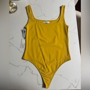 Aritzia Yellow Bodysuit
